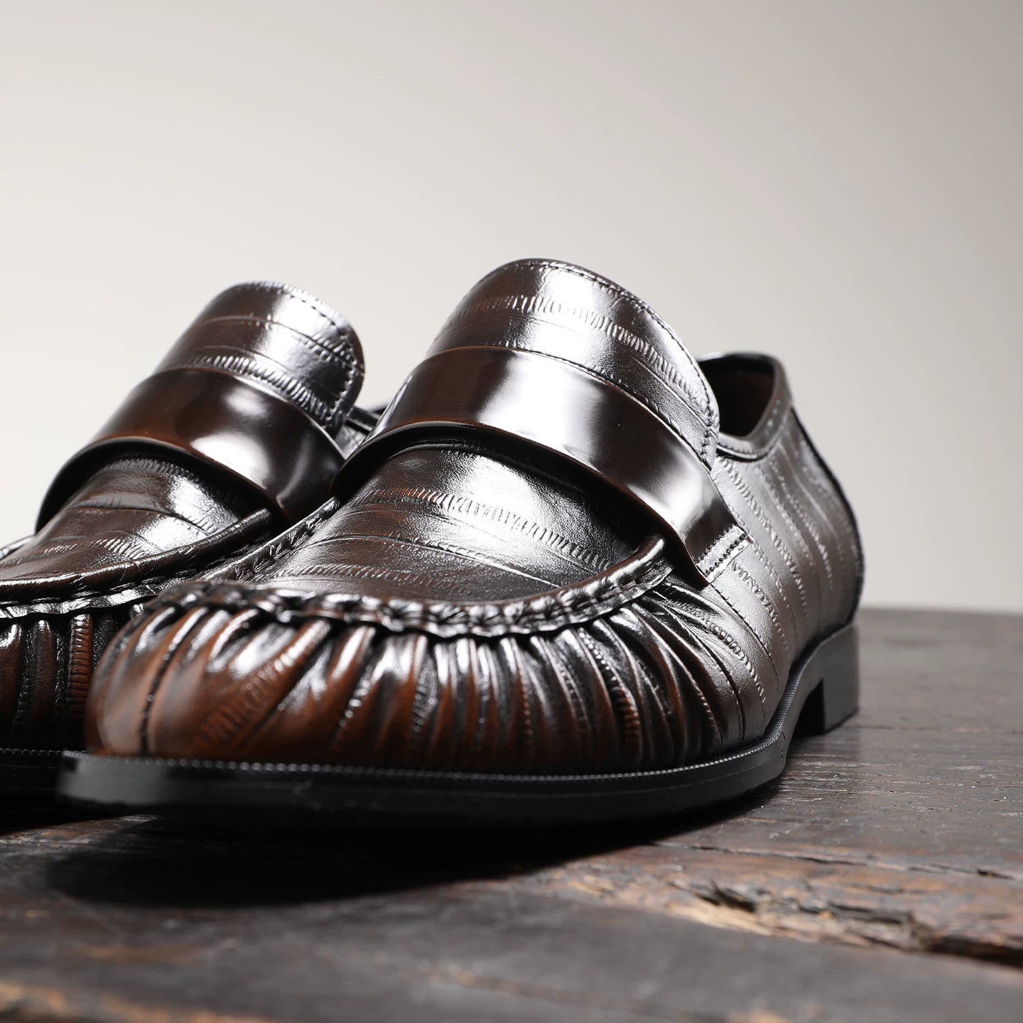 Men's Genuine Leather Loafers, Breathable, Slip-On