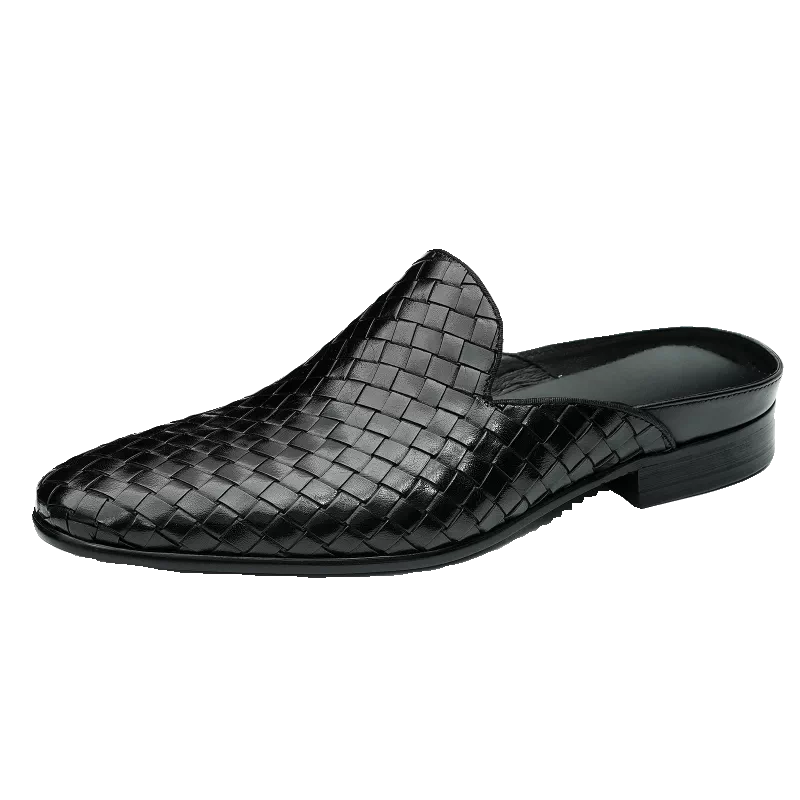 Men's Genuine Leather Sandals, Breathable, Slip-On