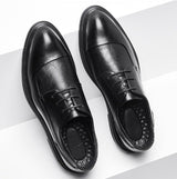 New men's pointed-toe leather shoes - korean style, trendy formal & business casual, plus size, brit