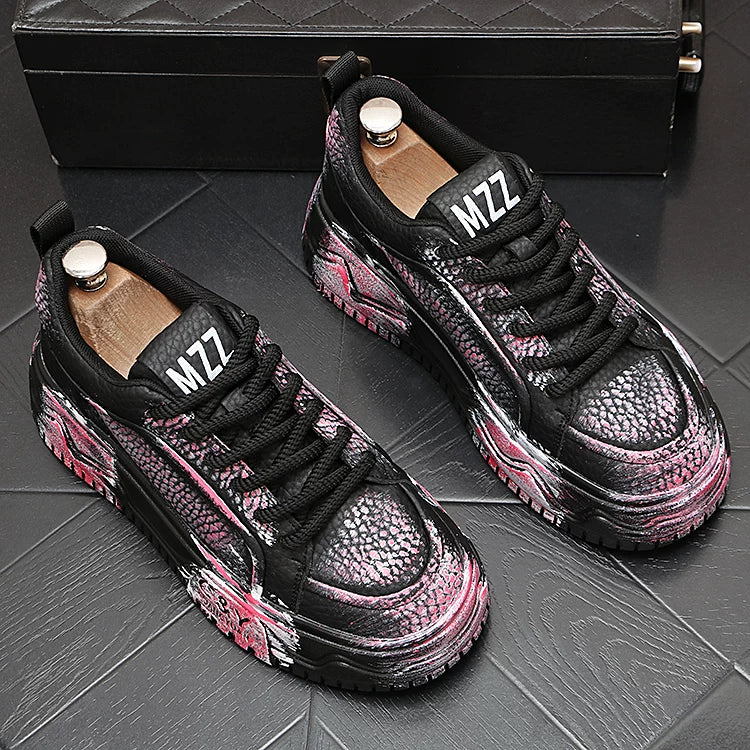 Men's Height-Increasing Platform Low-Top Skate Shoes 2026 New