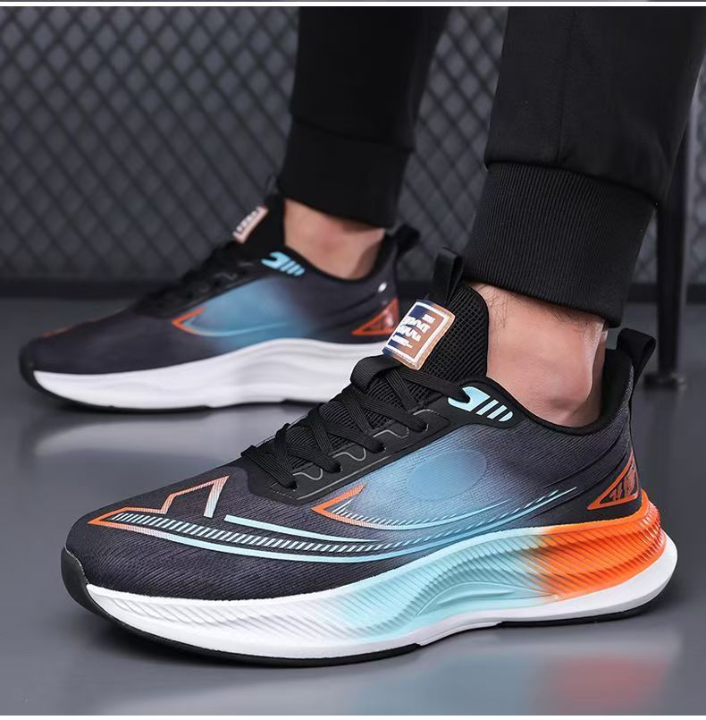 Spring men's fishnet breathable fashion outdoor trendy lightweight versatile running sports shoes - direct from the manufacturer