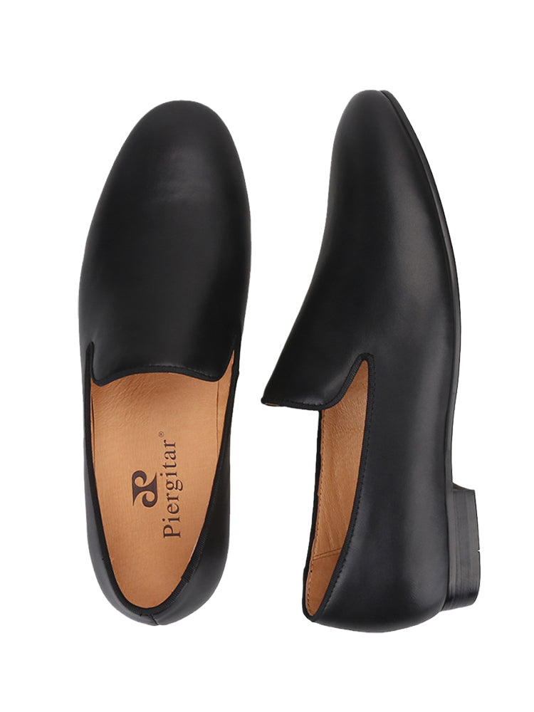 European and American style party classic men's moccasin moccasins, genuine leather slip-on loafers, trendy hairstylist exclusive