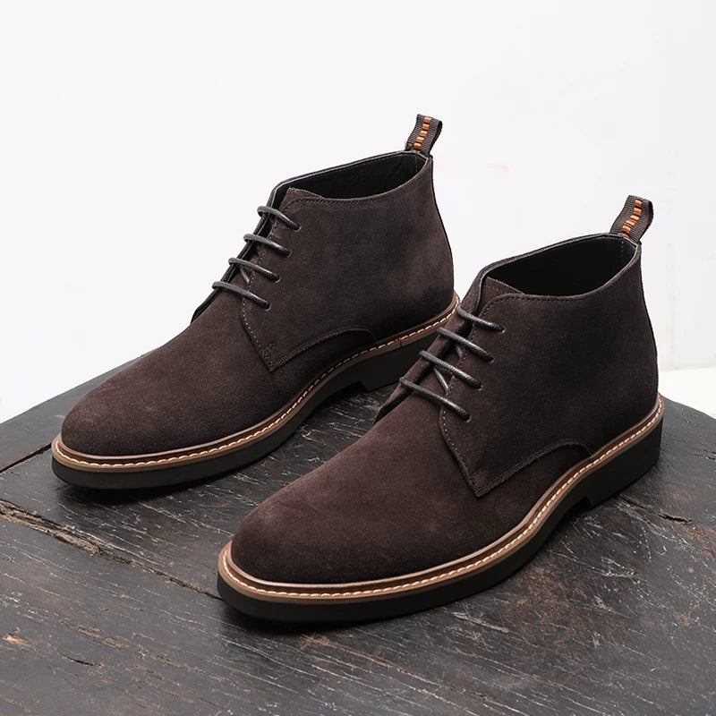 Men's Genuine Leather Martin Boots, British Style, Business