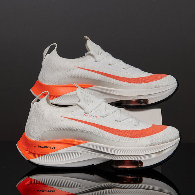 Export shoes men's trendy 2026 summernew arrival flying woven men shoes couple running sports mens shoes