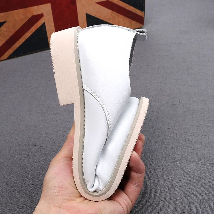 Men's White Genuine Leather Wedding Shoes, Height Increasing, Soft Sole