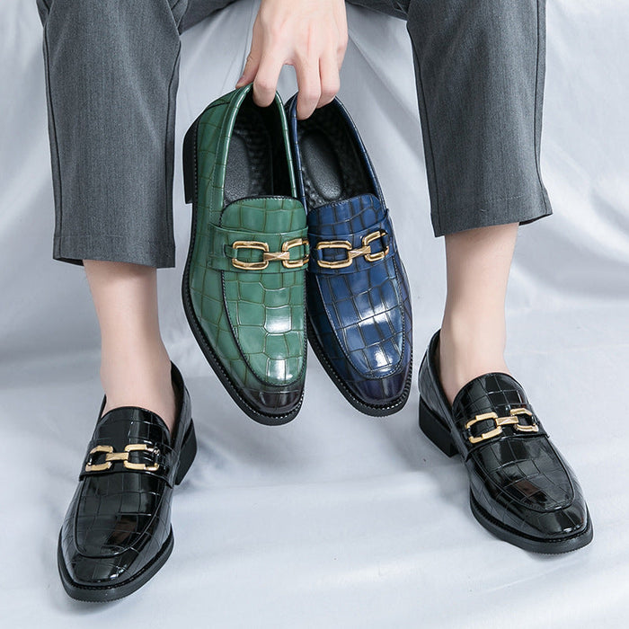 2026 spring cross-border plus size british style men's shoes korean style men's wedding shoes busine