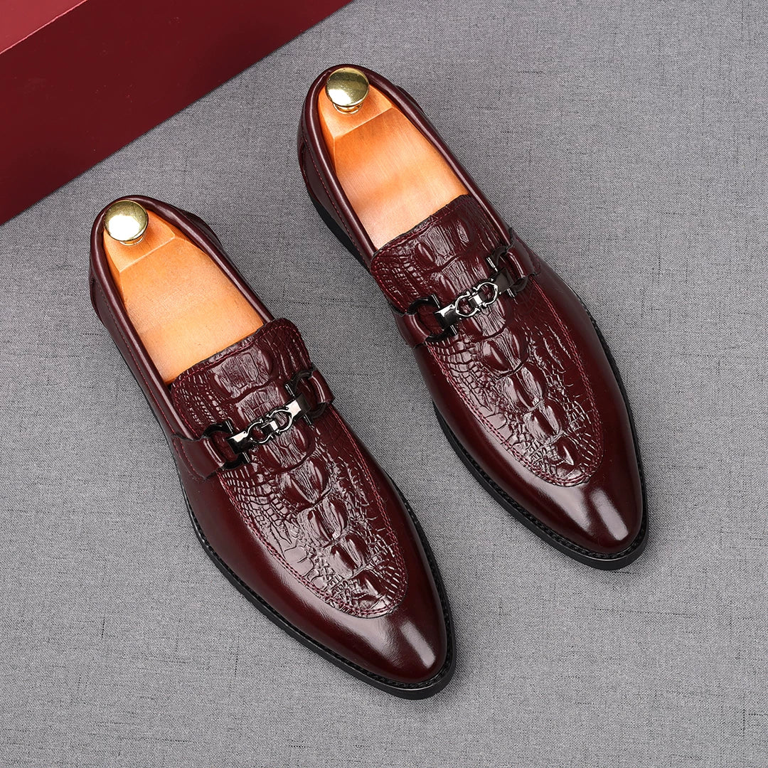 Men's Derby Shoes, Height Increasing, Pointed Toe