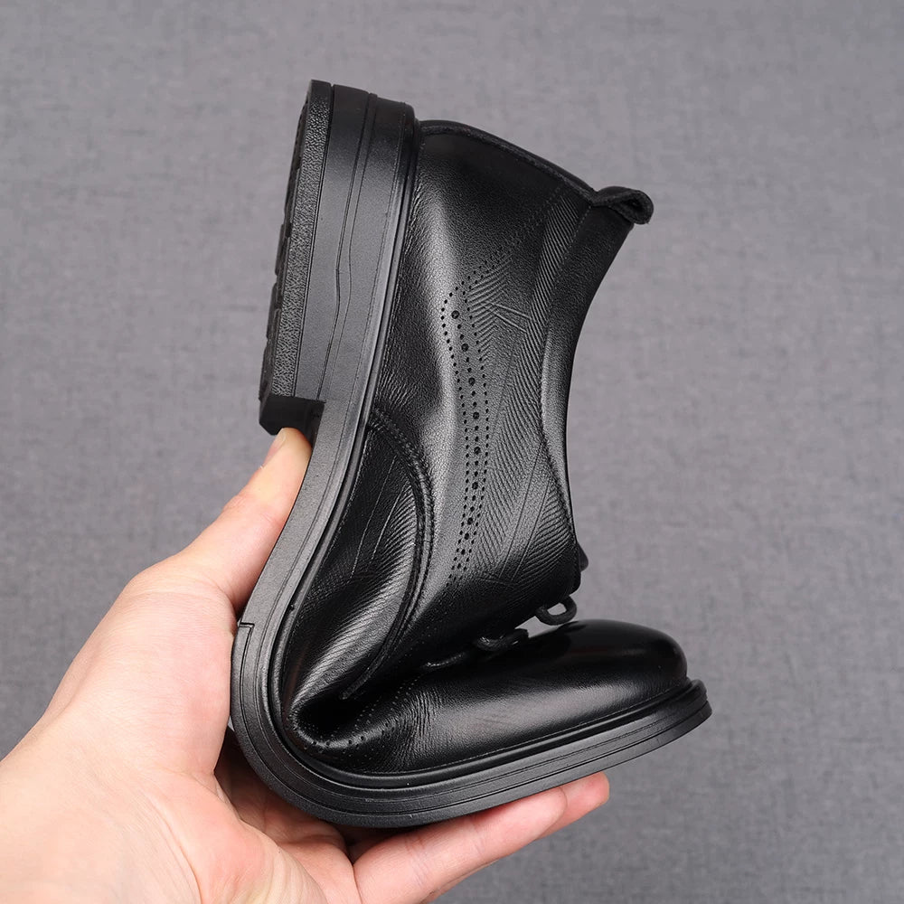 Men's Derby Shoes, Height Increasing, Soft Sole