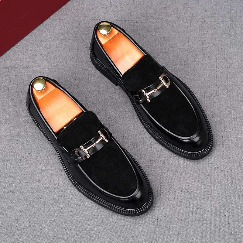 Men's Brown Loafers, Height Increasing, Slip-On