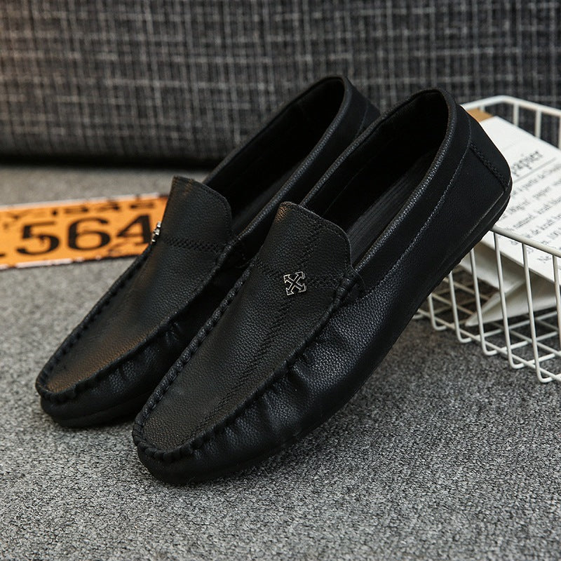 Spring men's bean shoes soft surface soft bottom youth easiest for match loafers korean style loafer 1