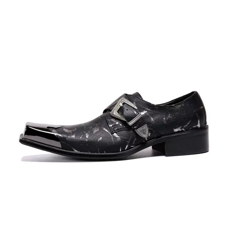 Men's Leather Loafers – Rhinestone Detail – Style 60