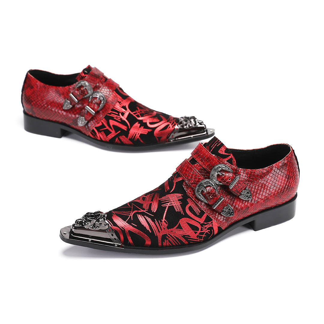 Men's Leather Dress Shoes – Pointed Toe, Lace-Up