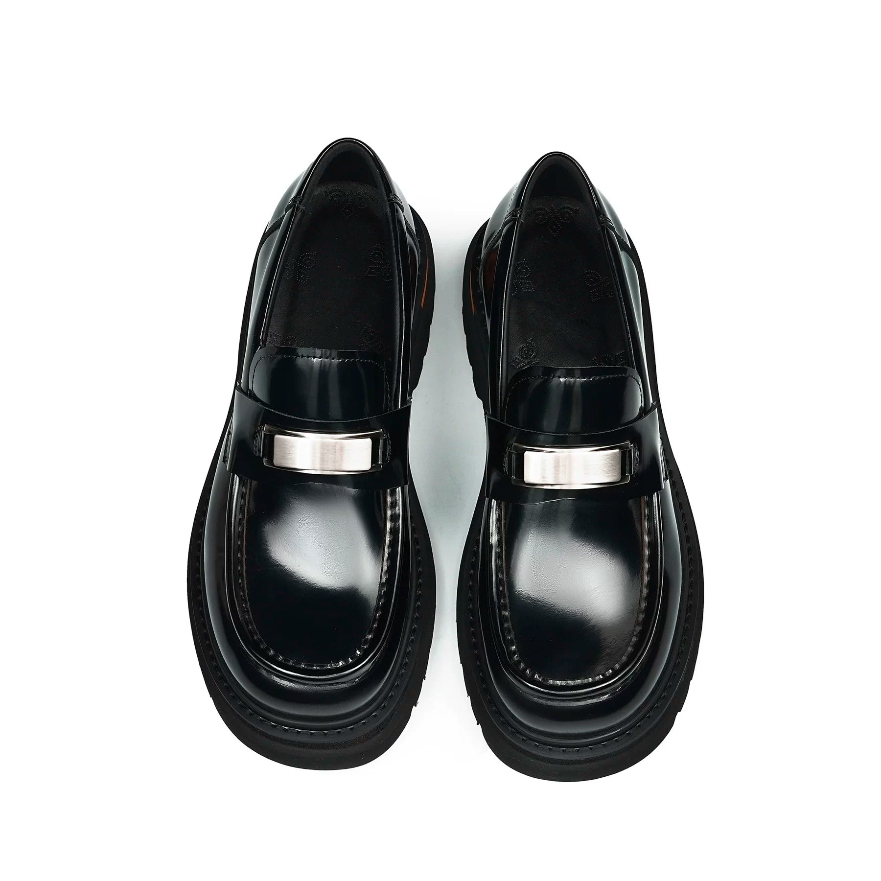 Men's Genuine Leather Loafers, Height Increasing, Thick Sole