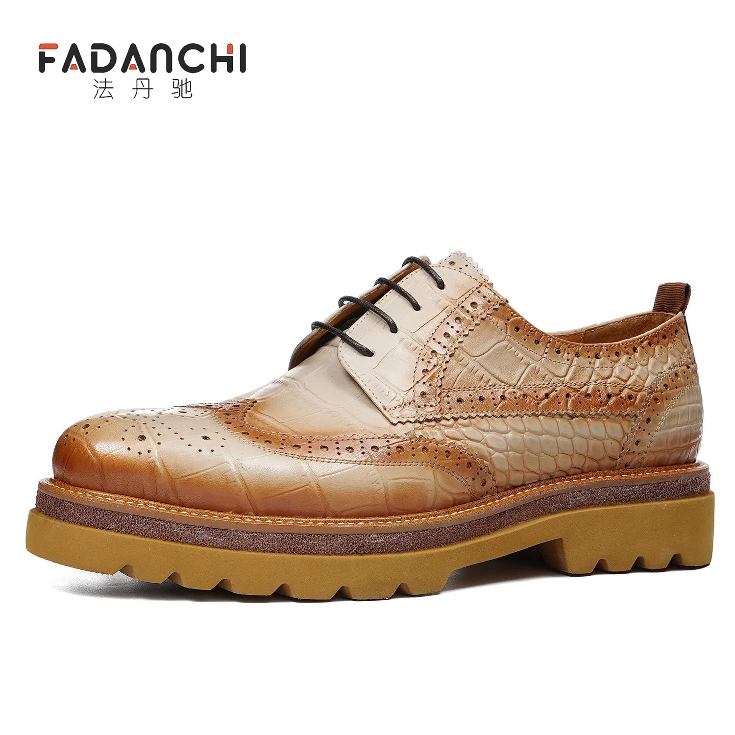 Men's Genuine Leather Leather Shoes, Height Increasing, Thick Sole