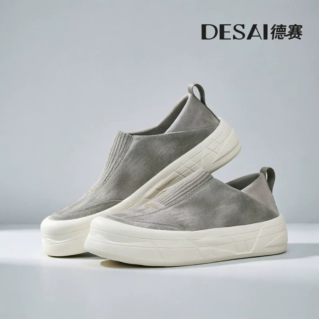 Men's Skate Shoes, Breathable, Slip-On