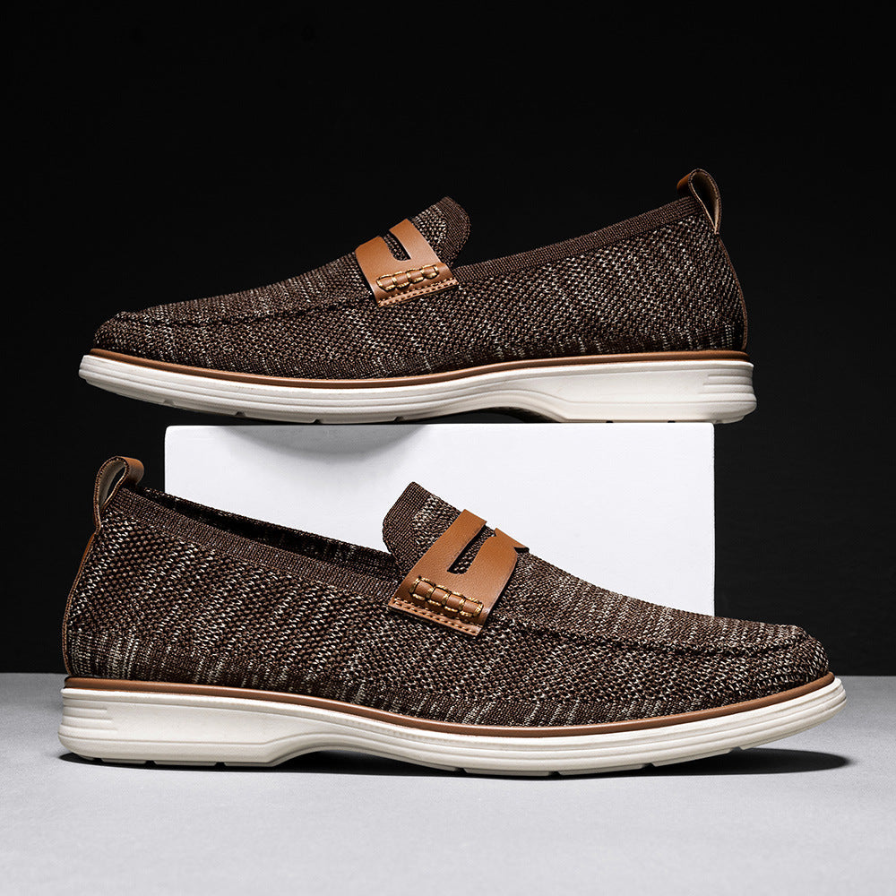 Men's Leather Loafers - Comfortable Non-Slip Business Shoes 4