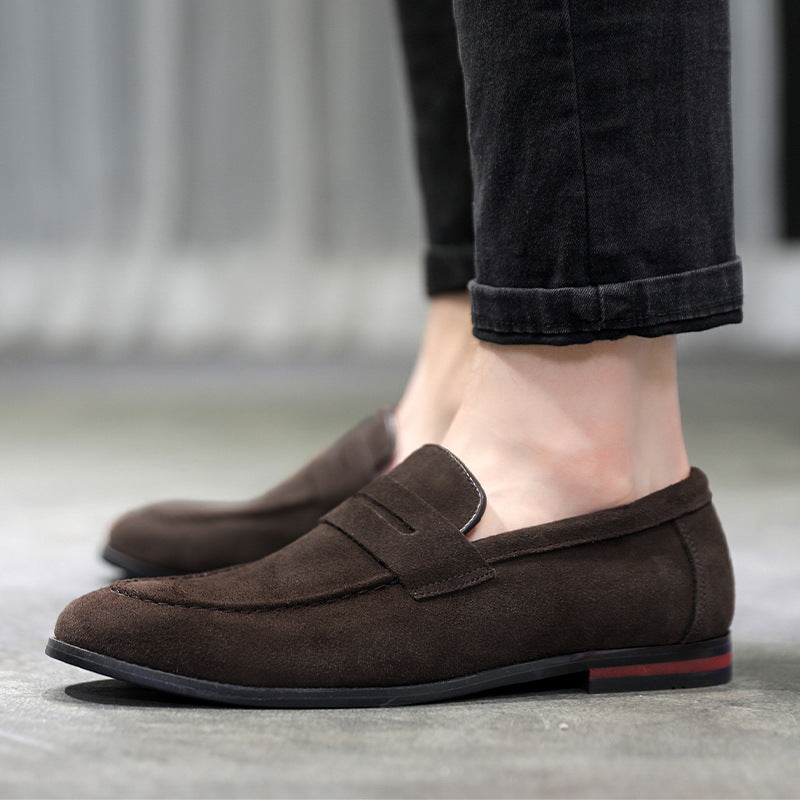 206-2 Solid color loafers British versatile loafers one-pedal casual beanie shoes cross-border 3