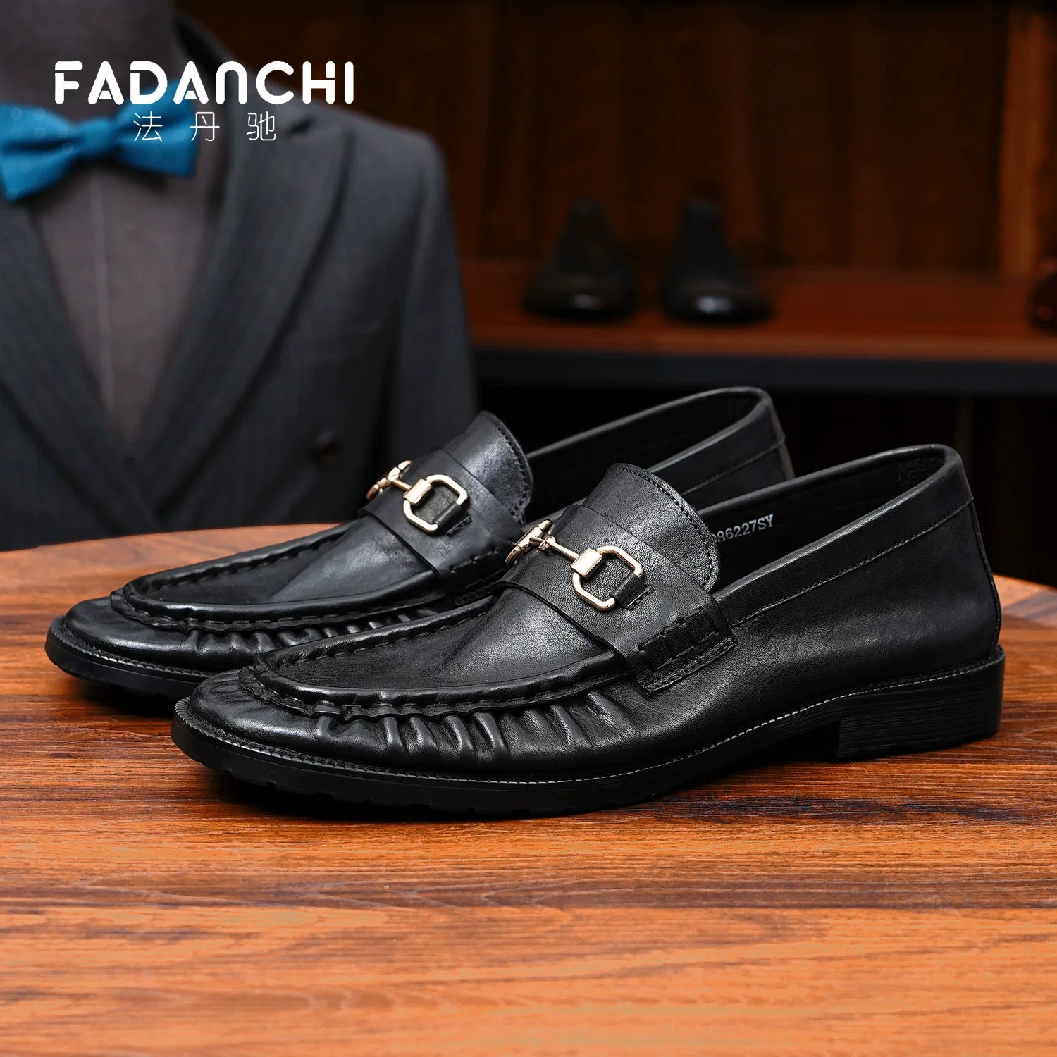 Men's Genuine Leather Loafers, Breathable, Slip-On