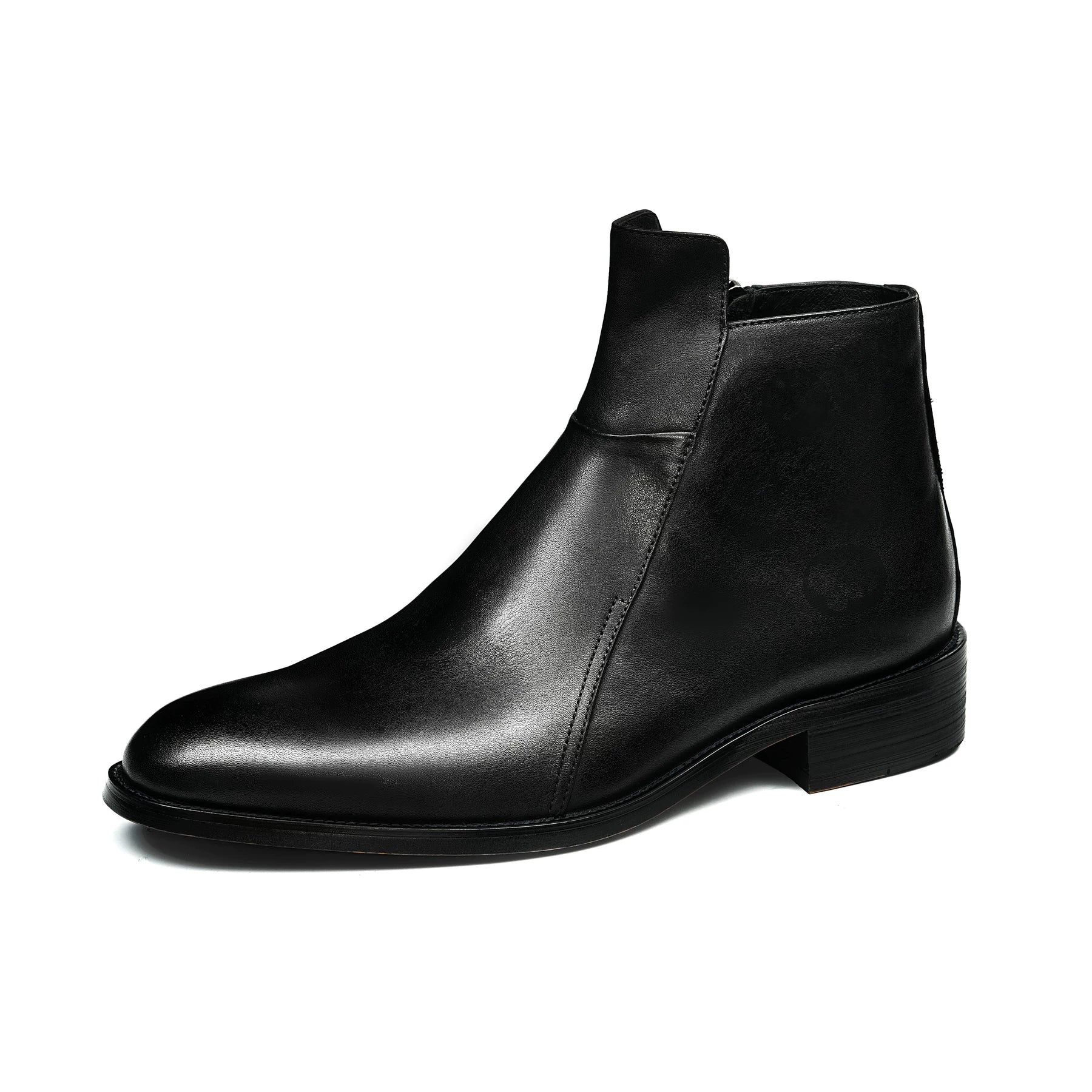 Men's Genuine Leather Martin Boots, Pointed Toe, British Style