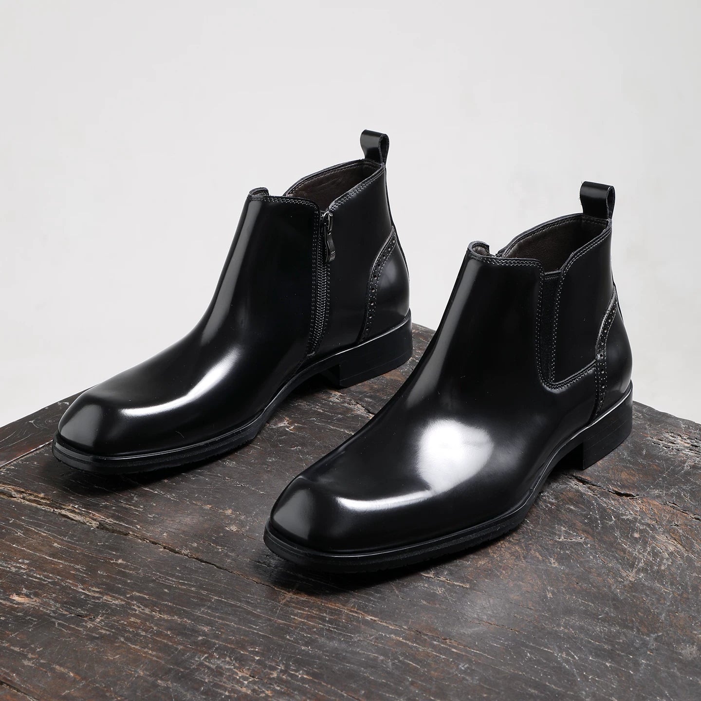 Men's Martin Boots, Square Toe, British Style