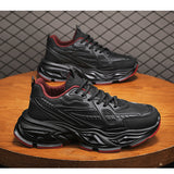 Men's shoes 2026 spring new fashion chunky sole dad shoes men's breathable lightweight running sports casual trendy shoes