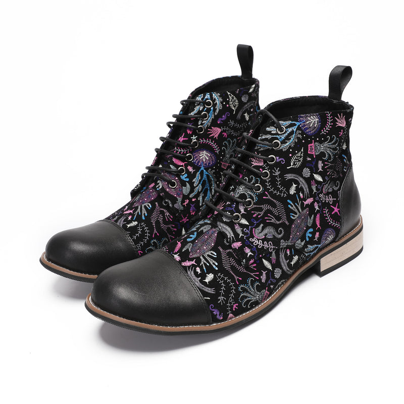 Men's Leather Boots, Retro