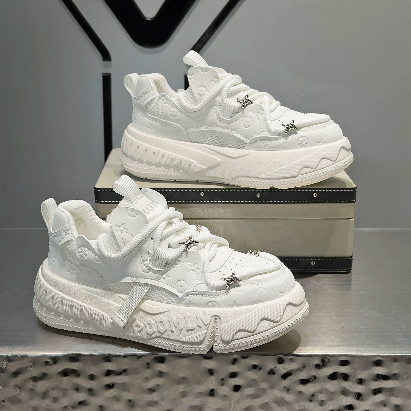 Men's Height-Increasing Platform Trendy Skate Shoes Spring