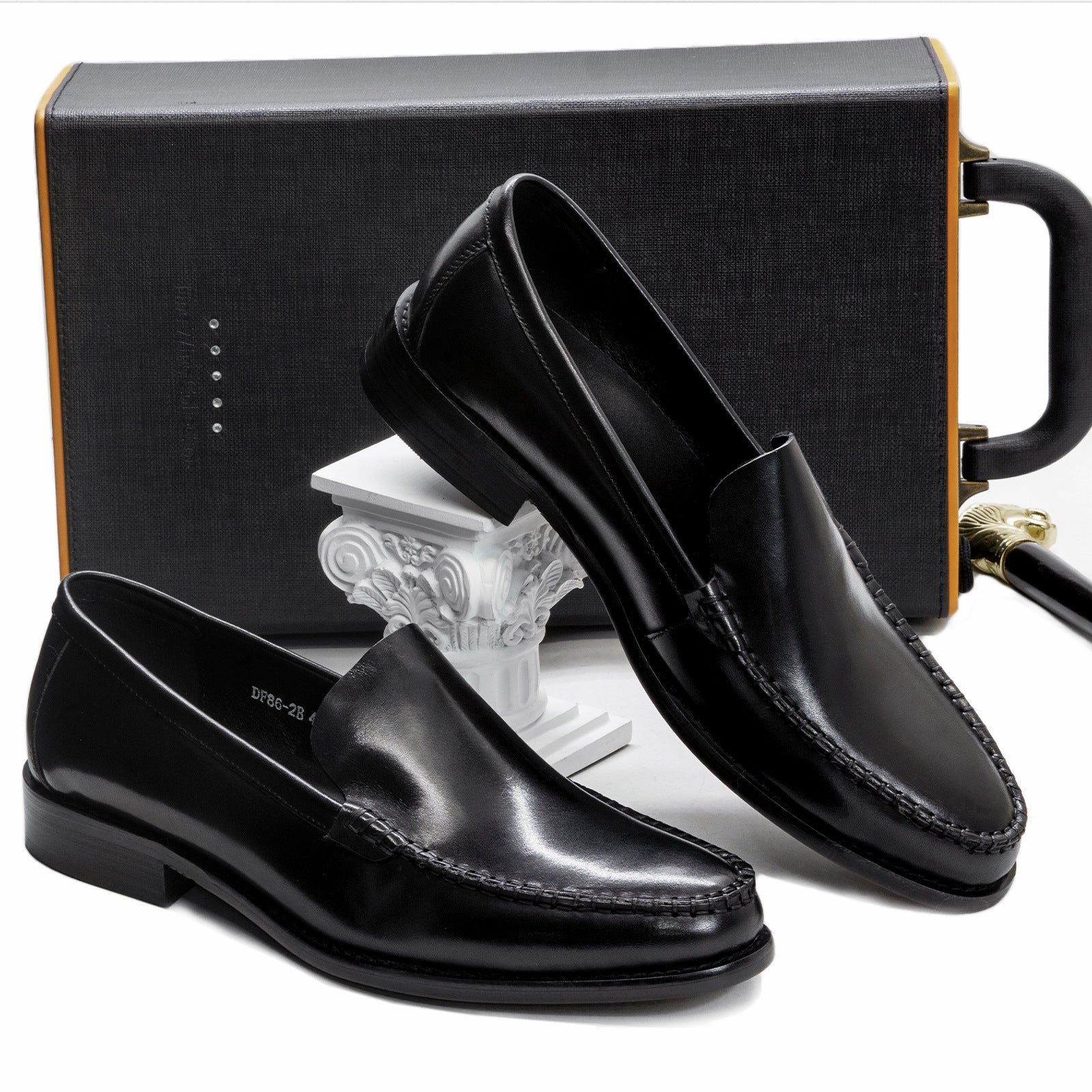 Men's Leather Shoes Leather Custom New Slip-on Leather Shoes Men Gentleman Business Casual Loafers Office Simplicity