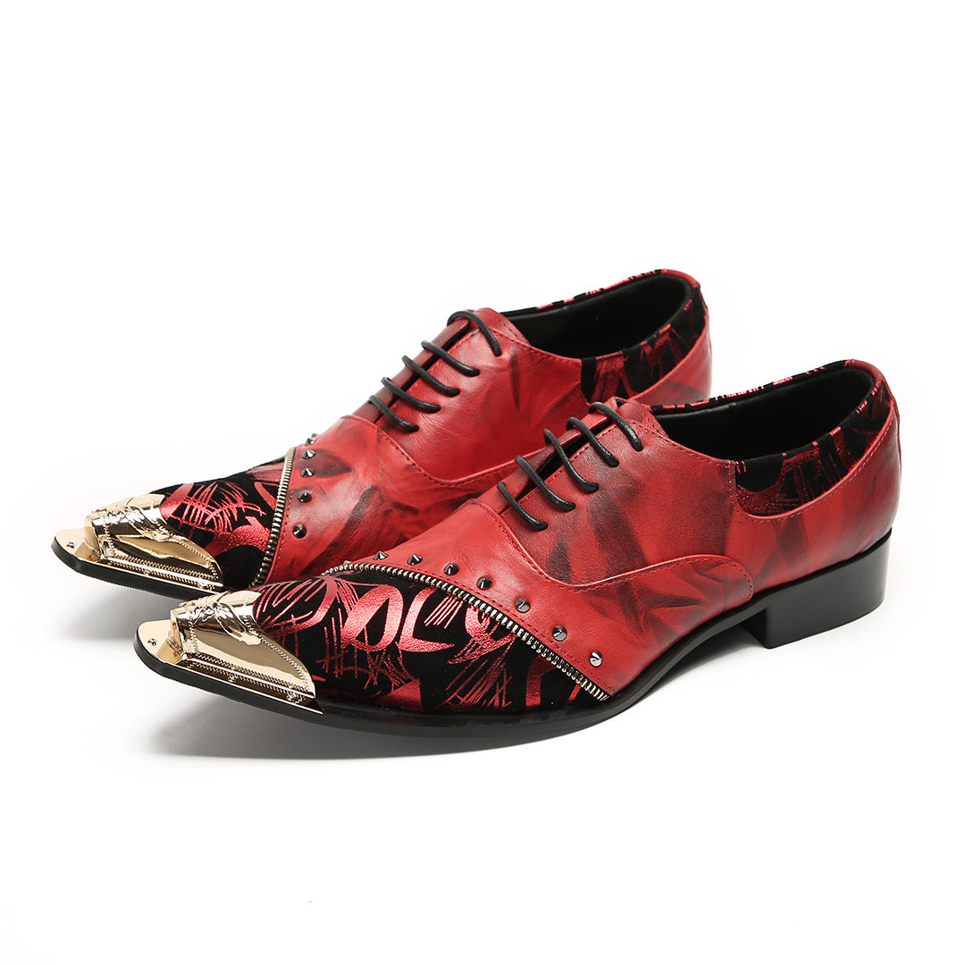 Men's Leather Dress Shoes – Pointed Toe, Business – Style 45