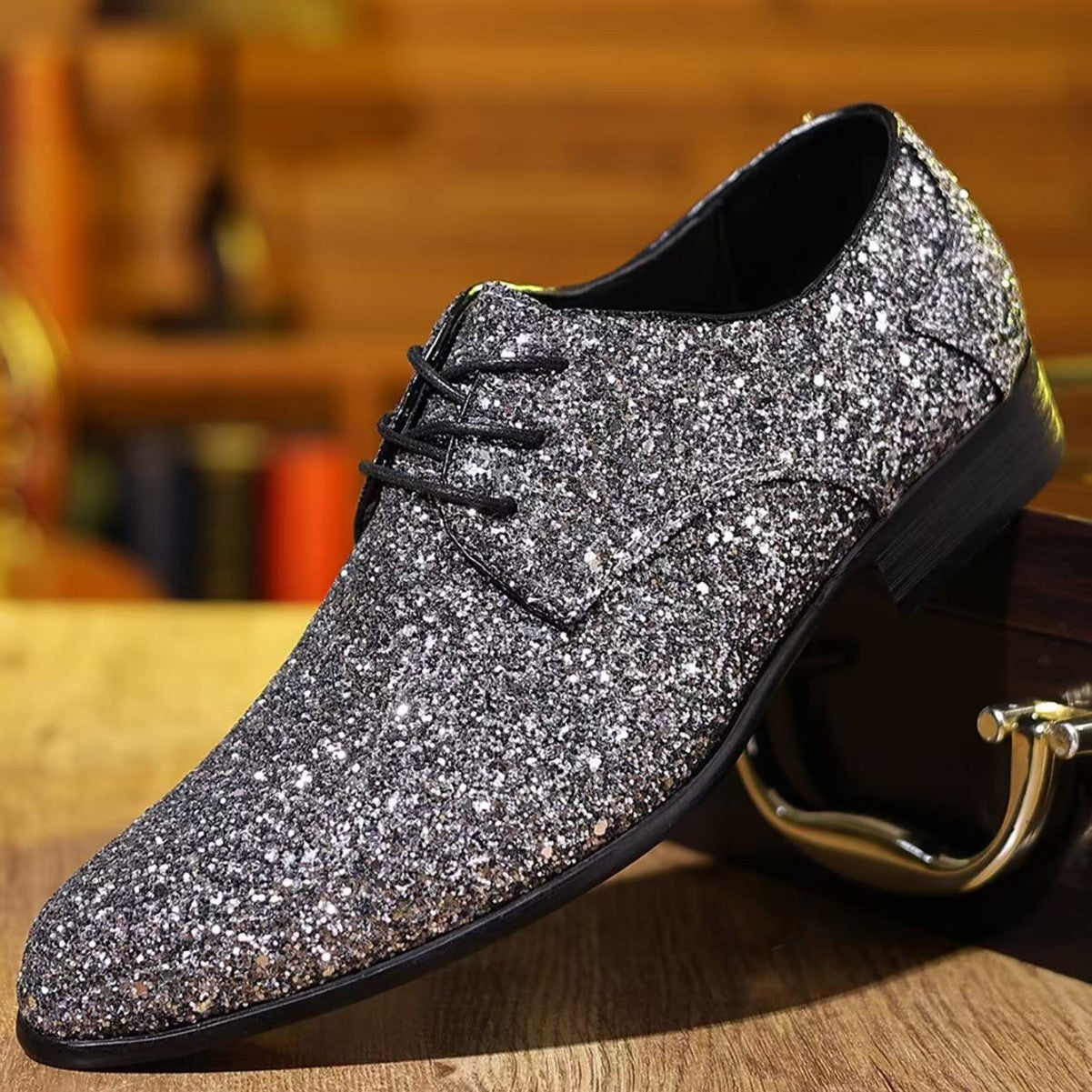 british style pointed leather shoes business casual shoes cross-border plus size 2