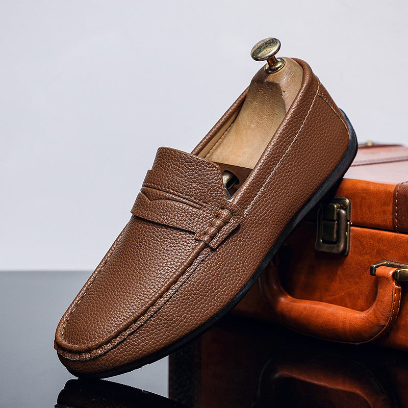 Men's Casual Leather Loafers - Soft Sole, Fashionable Design 7