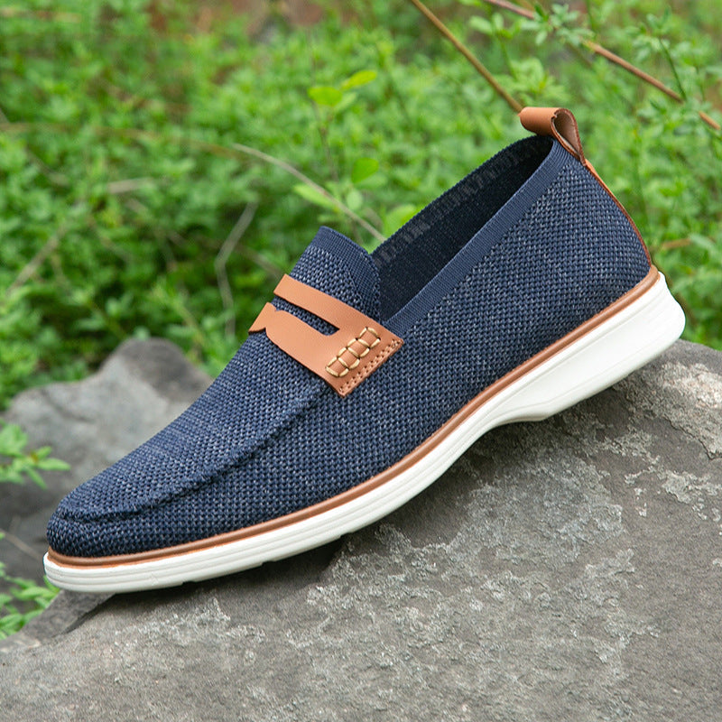Men's Leather Loafers - Comfortable Non-Slip Business Shoes 5