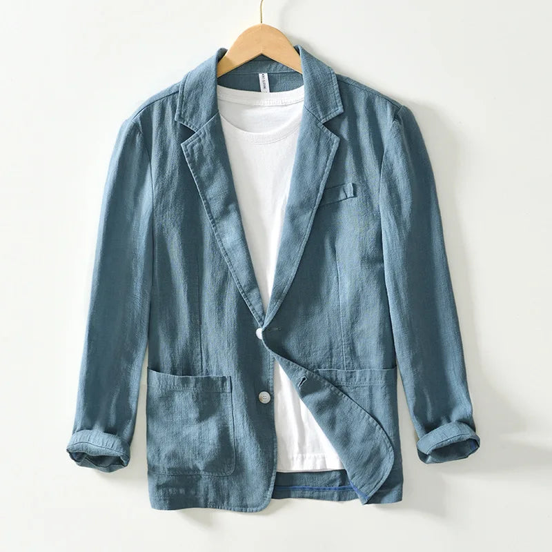 Blazer Linen Marco TNV - No.14 (BLUE)