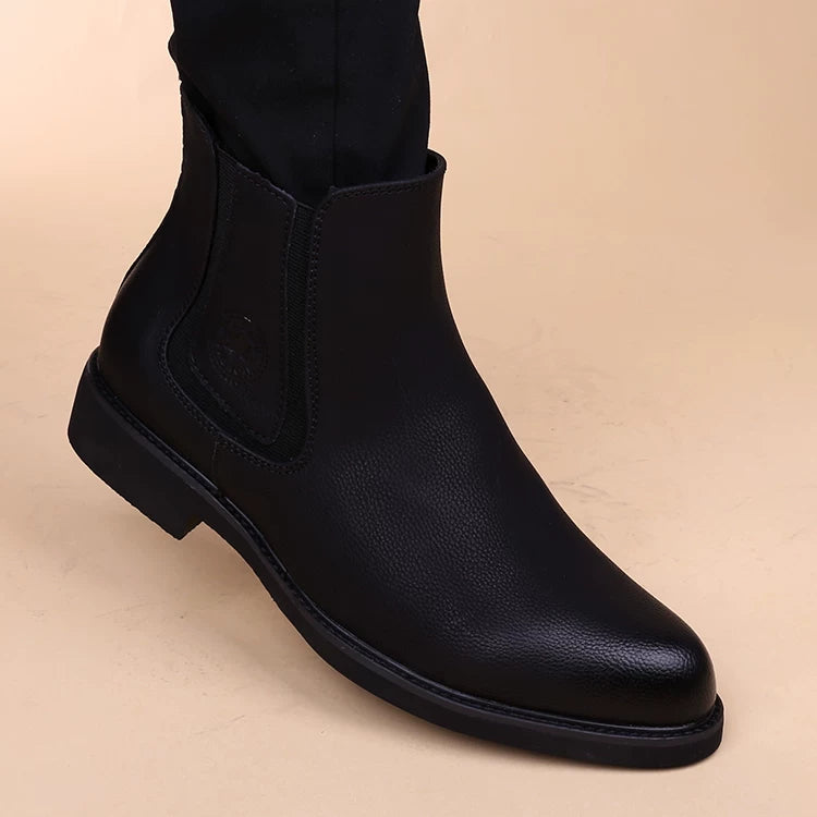 Men's Martin Boots, Height Increasing, Pointed Toe