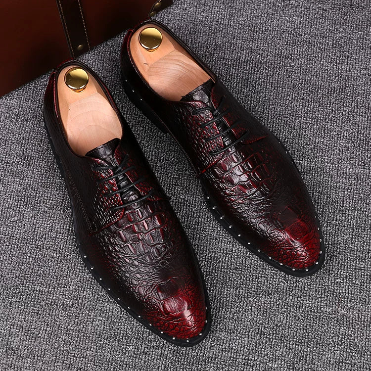 Men's Wedding Shoes, Height Increasing, Pointed Toe