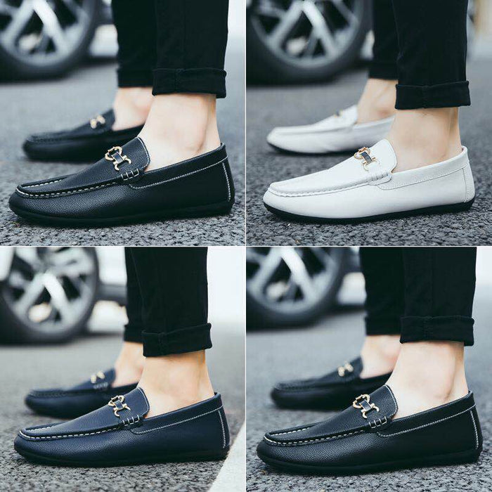 Korean style loafer men slim fit-narrow-shoes 2023(P)
