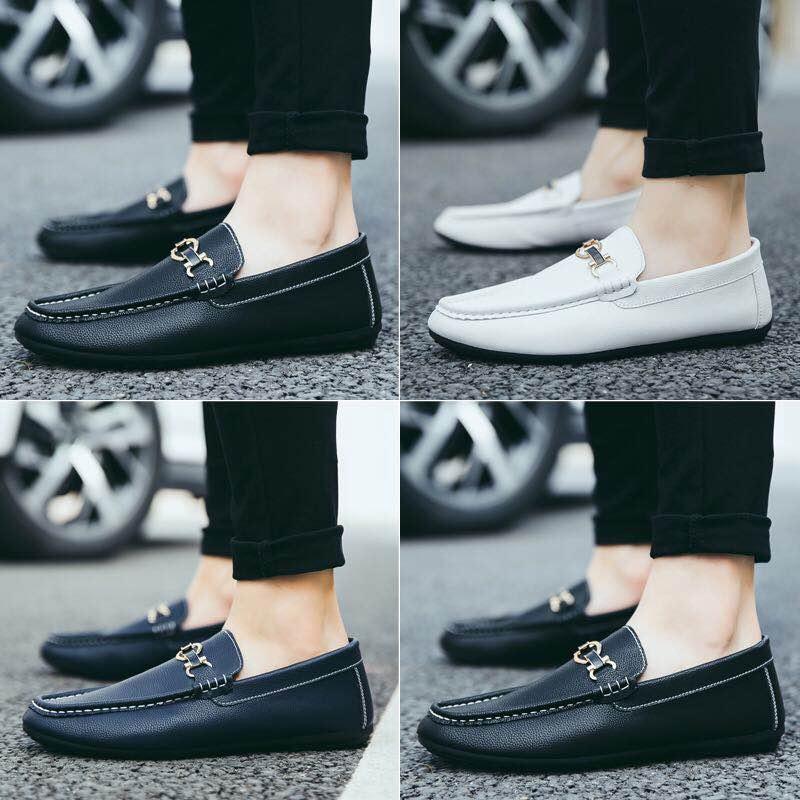 Korean style loafer men slim fit-narrow-shoes 2023
