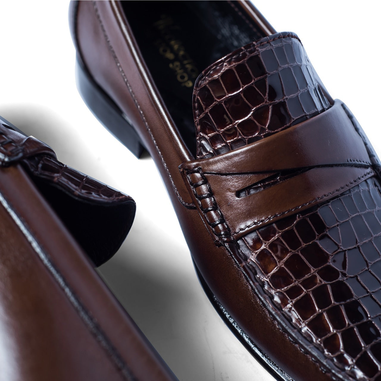 Men's Patient Pattren Toe loafer shoes-TnV Collection