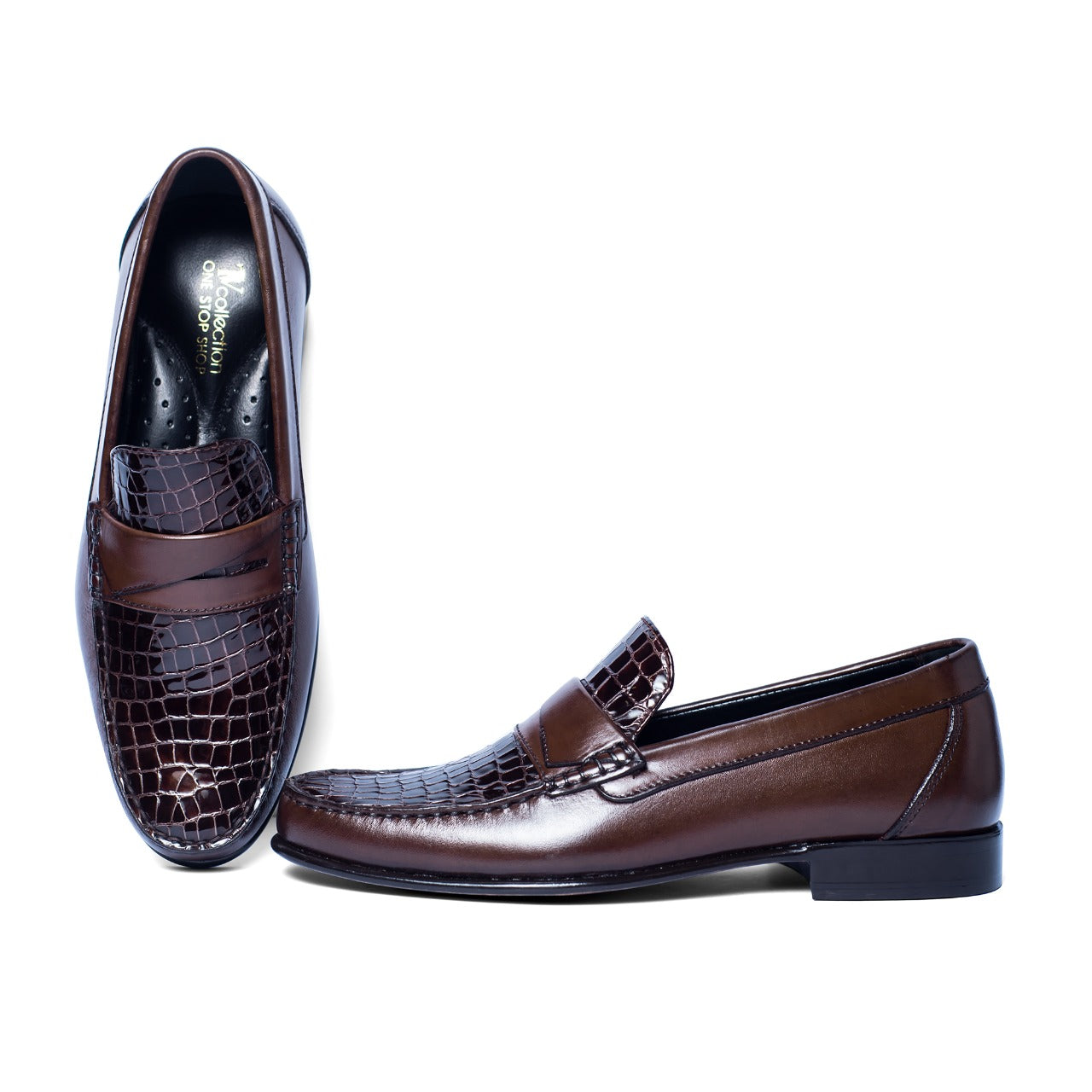 Men's Patient Pattren Toe loafer shoes-TnV Collection