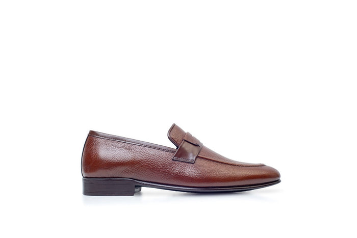 HS-0014 brown leather shoe(P)