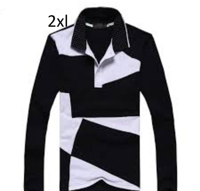 New Plain Muscle Top Designer Tshirt Color Combination Style Men'S Polo Shirt Long Sleeve