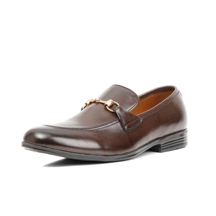 SEMI FORMAL SHOES LEATHER DARK BROWN(P)