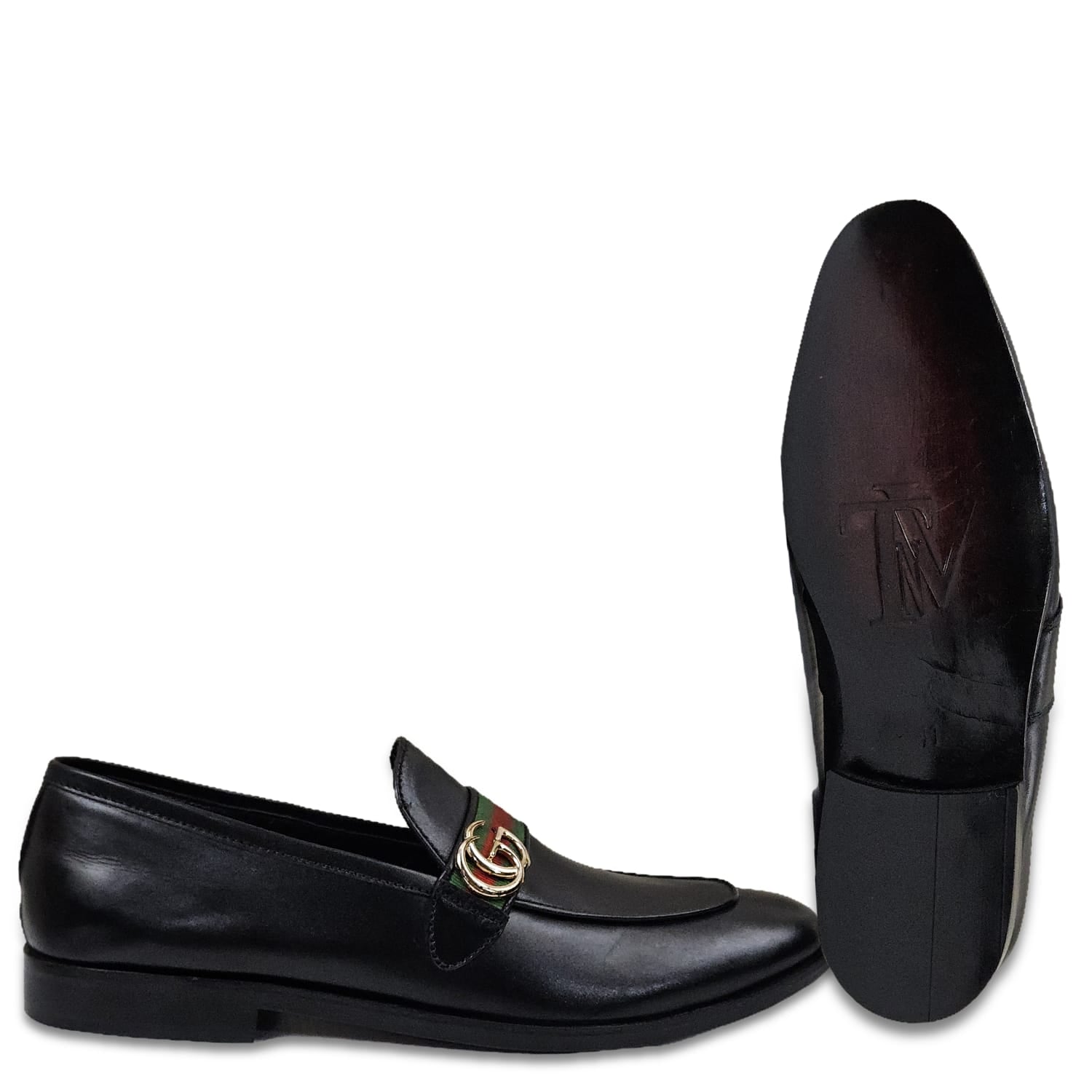 Men's Black Leather Formal Shoes, Style 5463