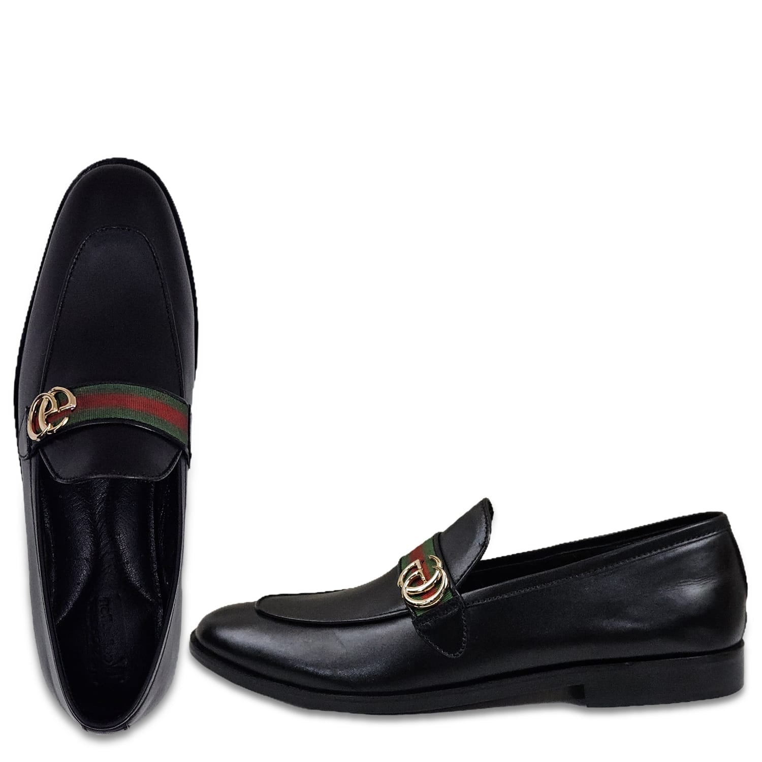 Men's Black Leather Formal Shoes, Style 8503