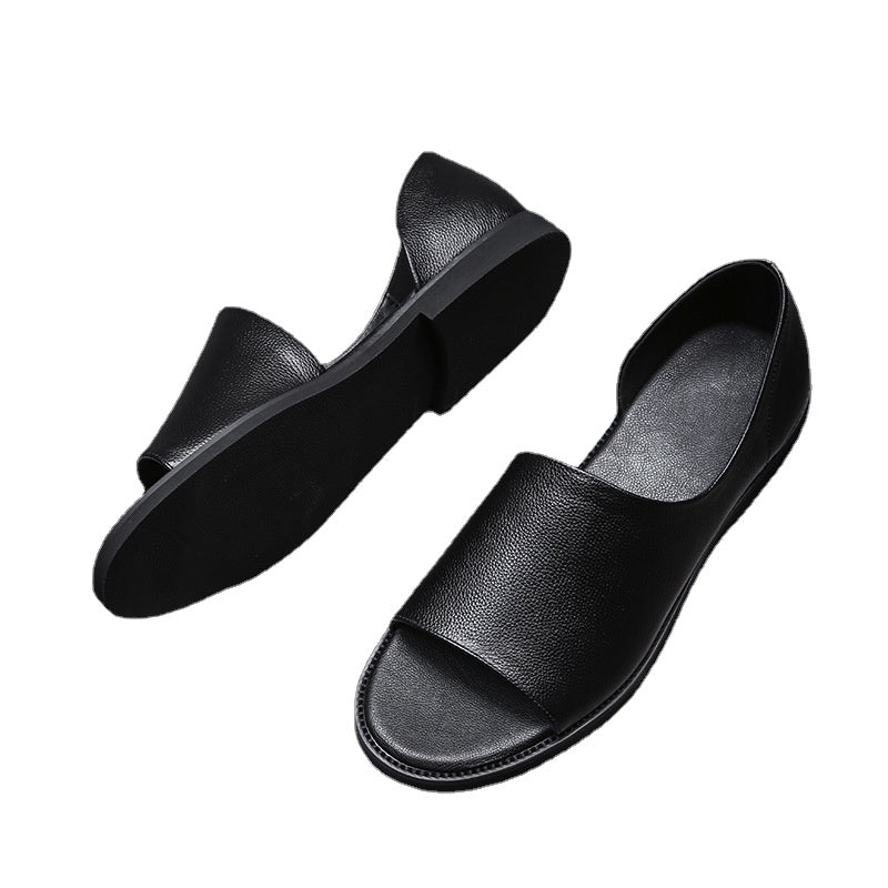 Men's Sandals 2020 New Summer Men's Shoes Personality Genuine Leather Sandals Beach Tide Shoes Casual Roman Vietnamese Sandals Men