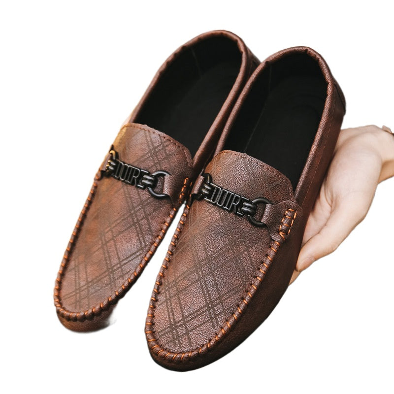 Summer Boys Black Casual Personality Loafers Male Students Kuaishou Reds Trend Shoes Social Lazy Shoes Male