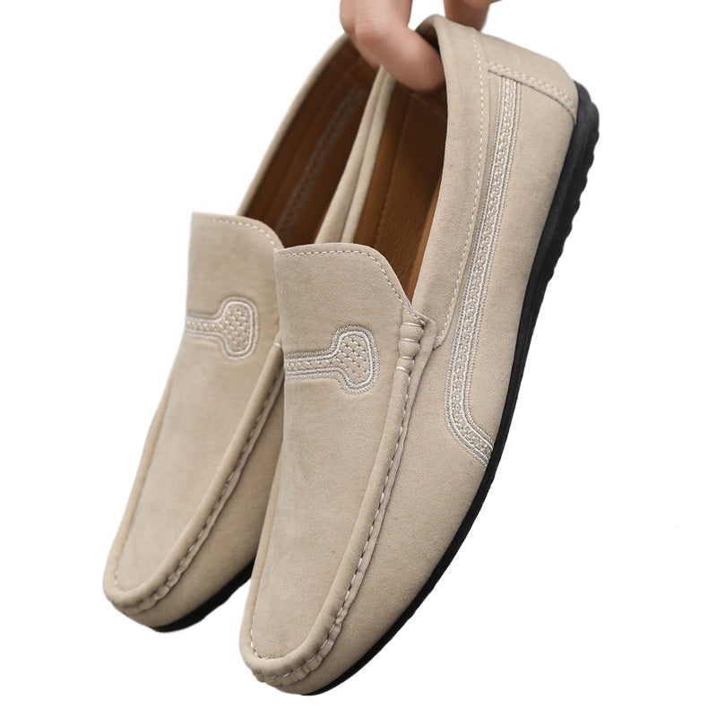 Spring and summer Doudou shoes men's casual shoes cloth shoes lazy shoes driving breathable one pedal men's shoes foreign trade large size 4546