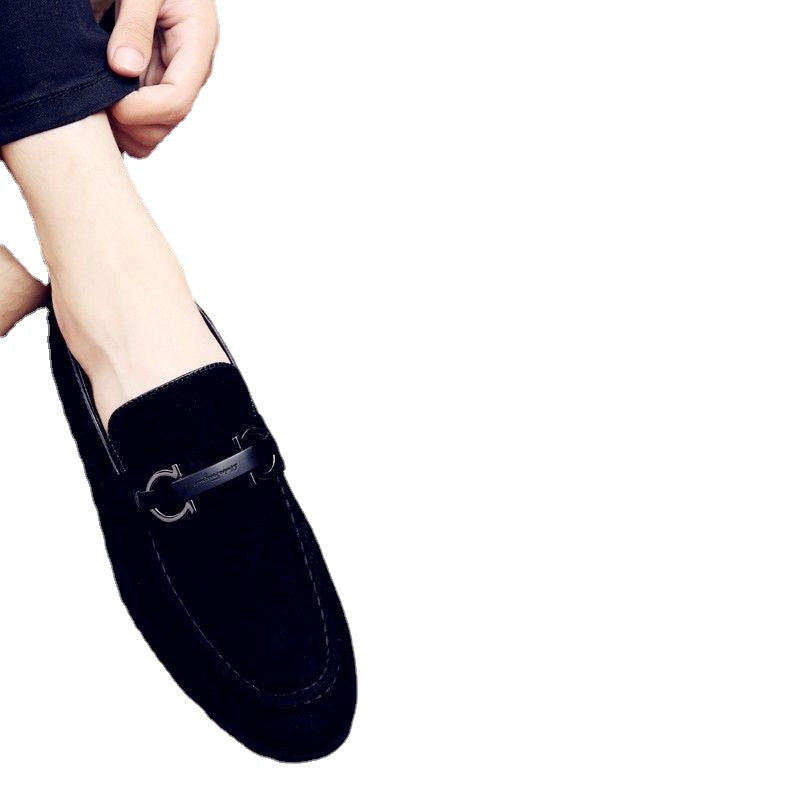 Men's Black Leather Formal Shoes, British Style, Style 3191