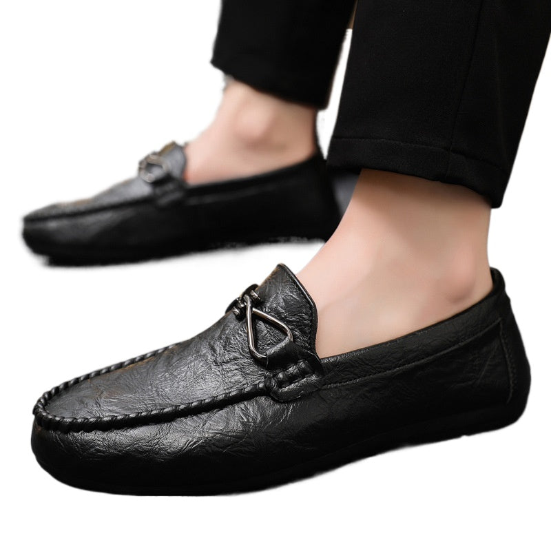 Soft sole casual and lightweight new low-top formal wear men's loafer beanie shoes men's wedding groom working fashion boys