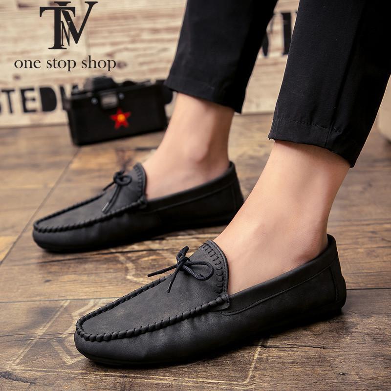 Men's Black Loafers, Style 1671
